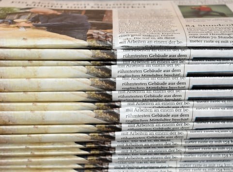 stack of newspapers