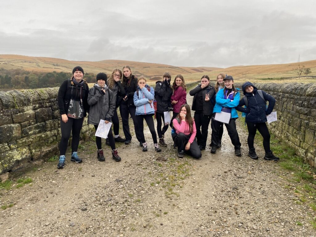 Crompton House's Duke of Edinburgh Bronze students walk around Ogden reservoir